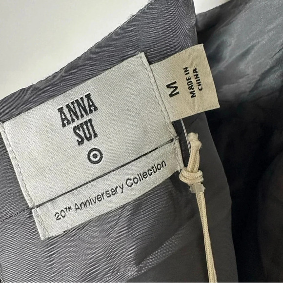 Anna Sui x Target NWT Grey Metallic Boucle’ Mini Halter Dress 20th Anniversary M - Picture 8 of 12